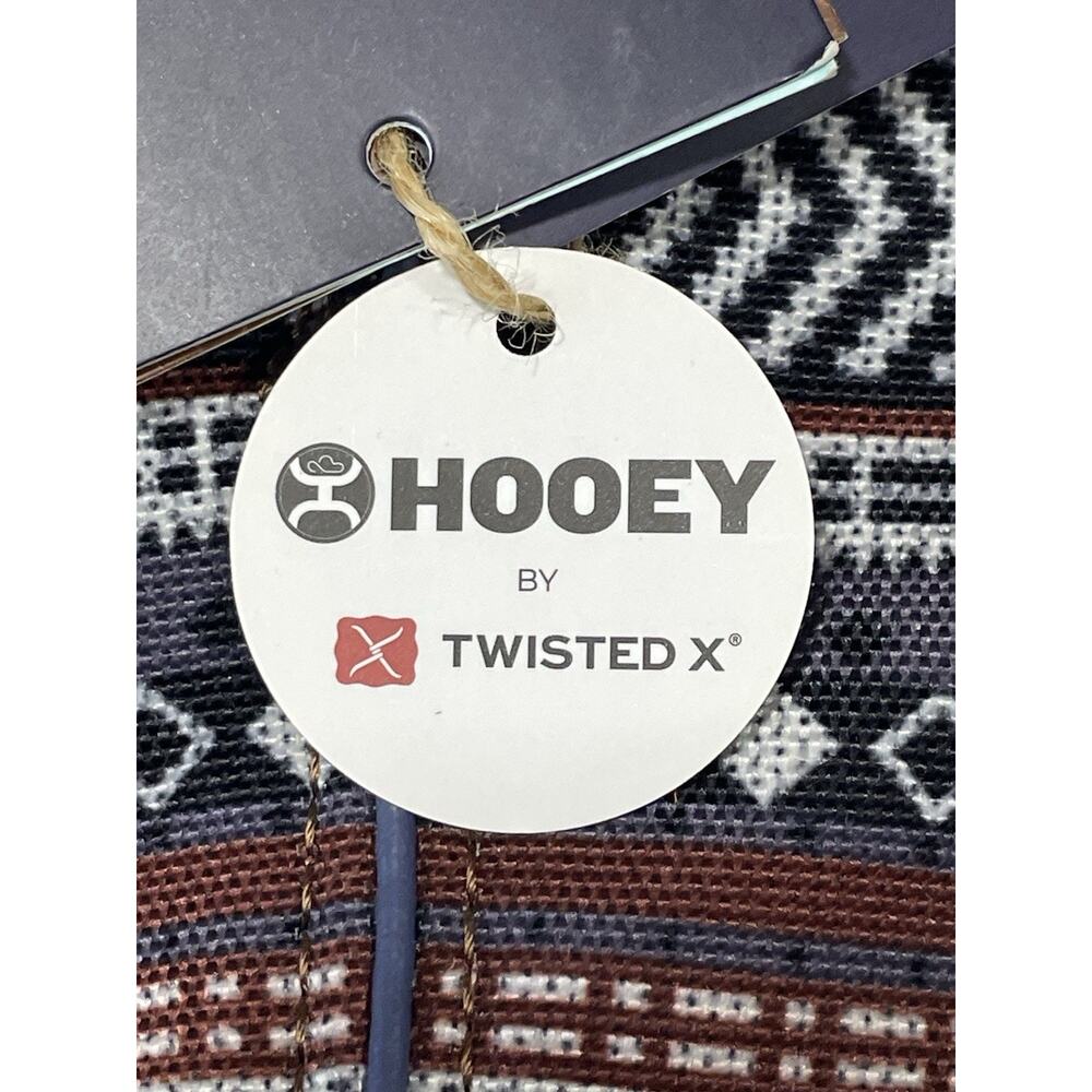 Twisted X Children's Size 4M Hooey Aztec Print /Brown Square Toe Boots -Western - Picture 15 of 16